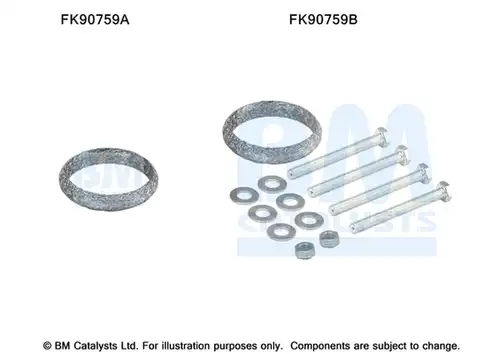 Монтажен комплект, изпускателна система BM CATALYSTS FK90759