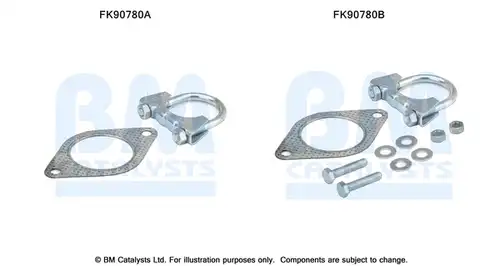 Монтажен комплект, изпускателна система BM CATALYSTS FK90780