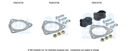 Монтажен комплект, изпускателна система BM CATALYSTS FK91377