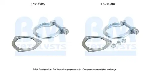 Монтажен комплект, изпускателна система BM CATALYSTS FK91499