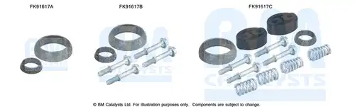 Монтажен комплект, изпускателна система BM CATALYSTS FK91617