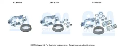 Монтажен комплект, изпускателна система BM CATALYSTS FK91625