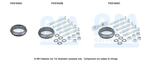 Монтажен комплект, изпускателна система BM CATALYSTS FK91645
