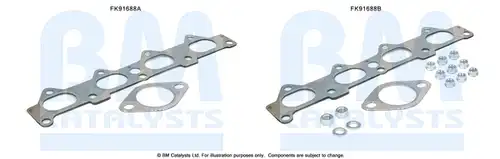 Монтажен комплект, изпускателна система BM CATALYSTS FK91688