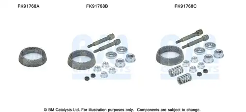 Монтажен комплект, изпускателна система BM CATALYSTS FK91768