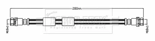 спирачен маркуч BORG & BECK BBH8825