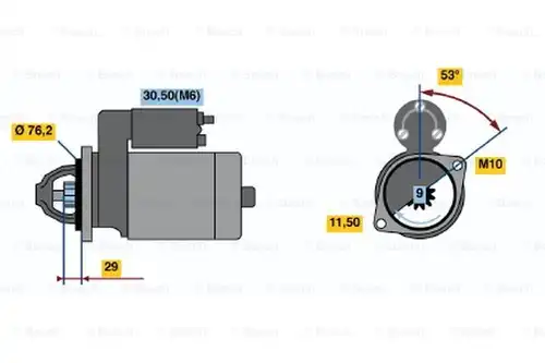 стартер BOSCH 0 001 107 425