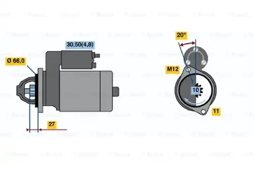 стартер BOSCH 0 001 108 415