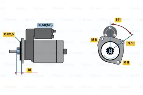 стартер BOSCH 0 001 113 007