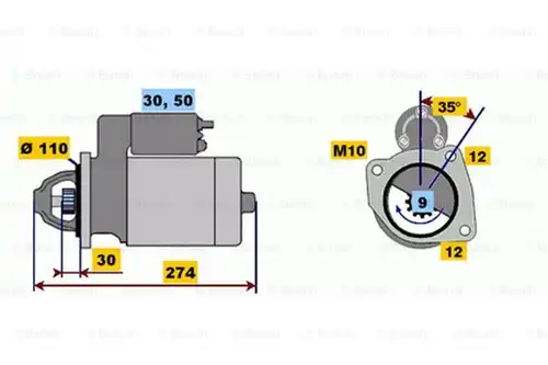стартер BOSCH 0 001 218 174