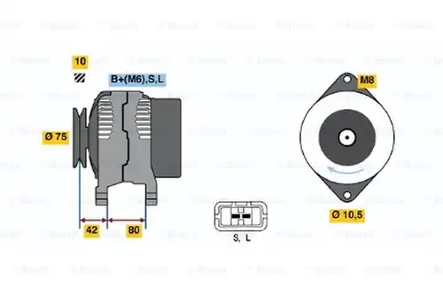генератор BOSCH 0 123 115 011