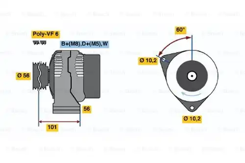 генератор BOSCH 0 123 320 041