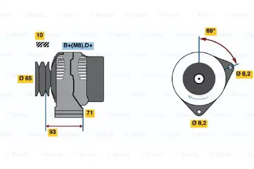 генератор BOSCH 0 123 500 005