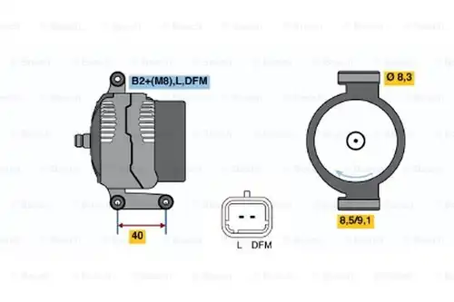 генератор BOSCH 0 124 415 040