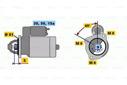 стартер BOSCH 0 986 011 780