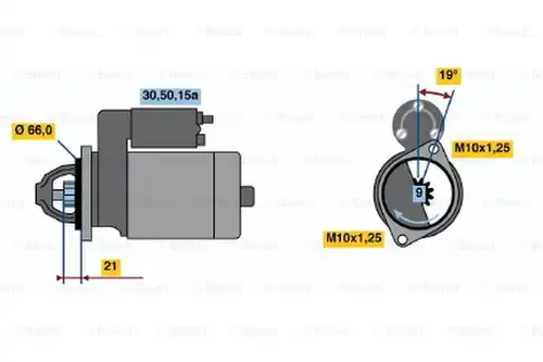 стартер BOSCH 0 986 012 211