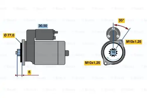 стартер BOSCH 0 986 014 161
