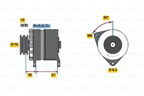 генератор BOSCH 0 986 033 240