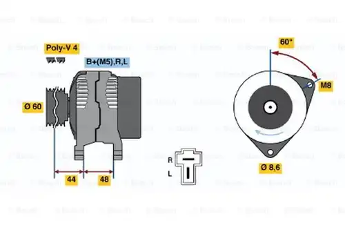 генератор BOSCH 0 986 035 231