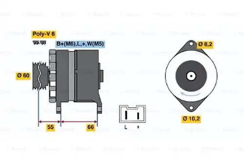 генератор BOSCH 0 986 039 961