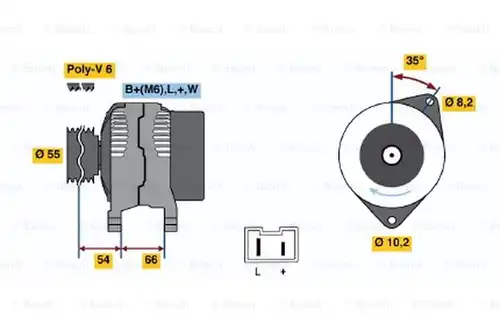 генератор BOSCH 0 986 042 231