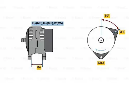 генератор BOSCH 0 986 080 820