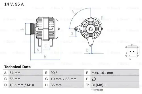 генератор BOSCH 0 986 080 960