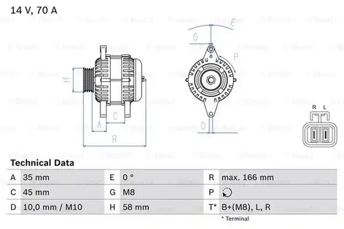 генератор BOSCH 0 986 083 930