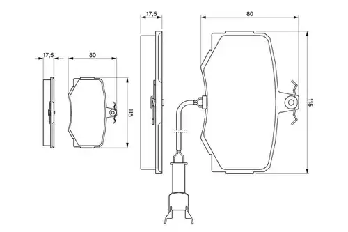 накладки BOSCH 0 986 424 018