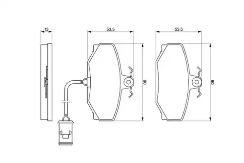 накладки BOSCH 0 986 424 019