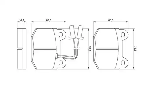 накладки BOSCH 0 986 424 029