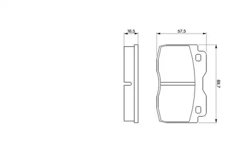 накладки BOSCH 0 986 424 047