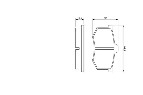 накладки BOSCH 0 986 424 063