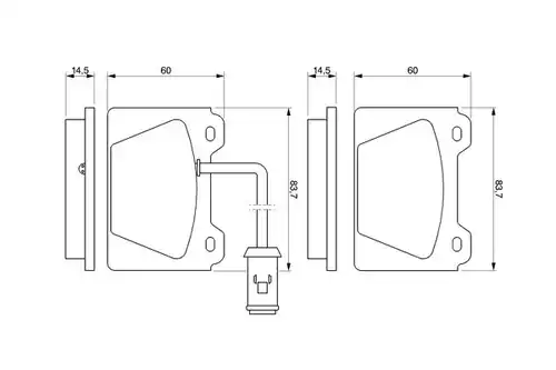 накладки BOSCH 0 986 424 095