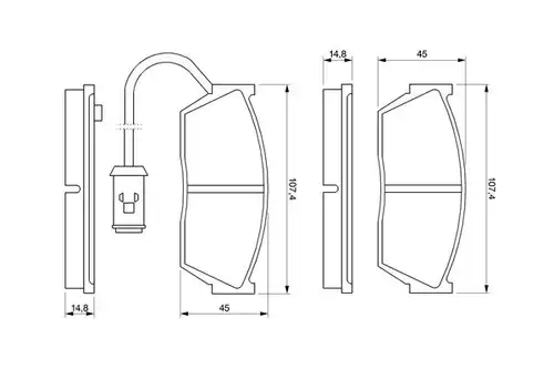 накладки BOSCH 0 986 424 110