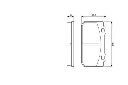накладки BOSCH 0 986 424 117