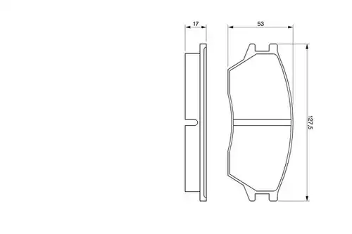 накладки BOSCH 0 986 424 136