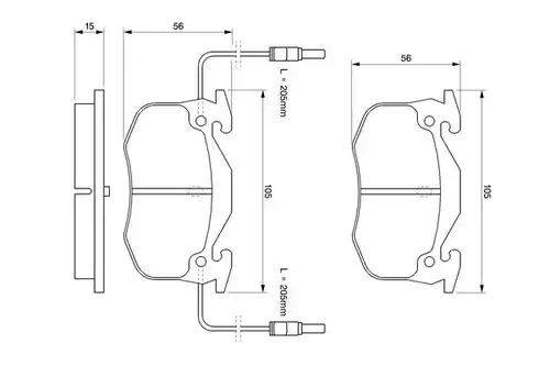 накладки BOSCH 0 986 424 147