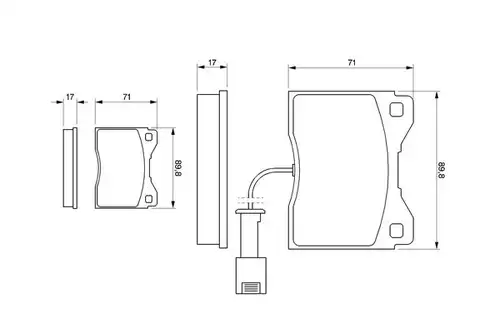 накладки BOSCH 0 986 424 152