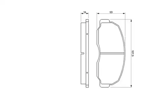 накладки BOSCH 0 986 424 180