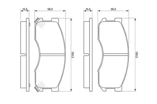 накладки BOSCH 0 986 424 202