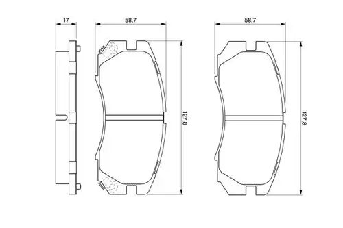 накладки BOSCH 0 986 424 211