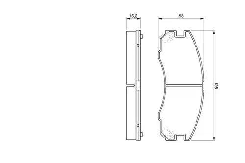 накладки BOSCH 0 986 424 230