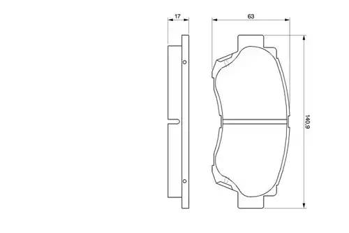 накладки BOSCH 0 986 424 232