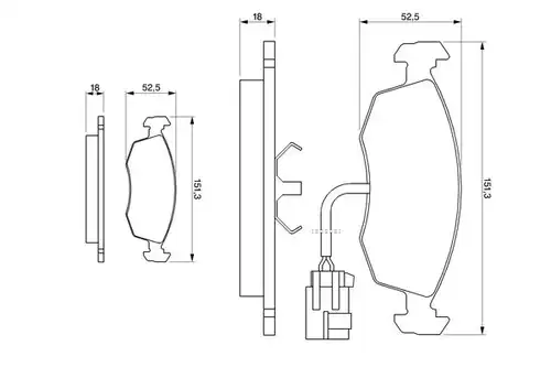 накладки BOSCH 0 986 424 237