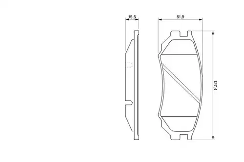 накладки BOSCH 0 986 424 254