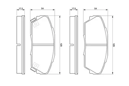 накладки BOSCH 0 986 424 260