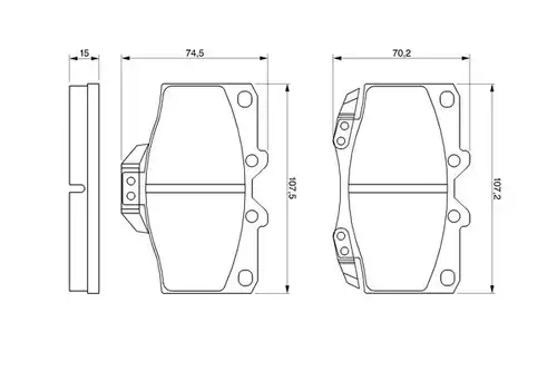 накладки BOSCH 0 986 424 269
