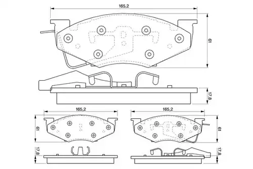 накладки BOSCH 0 986 424 271