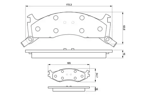 накладки BOSCH 0 986 424 276